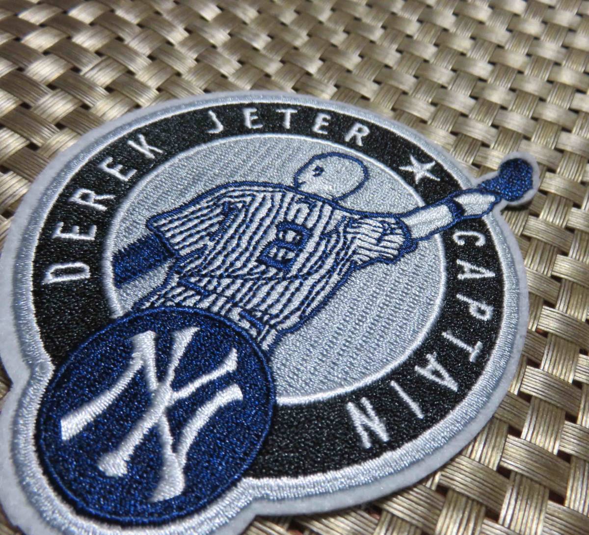 主将■紺白◆新品MLBデレク・ジーターDerek Jeterニューヨーク・ヤンキースNY　Yankees #２野球ベースボール刺繍ワッペン◆メジャーリーグ_画像7