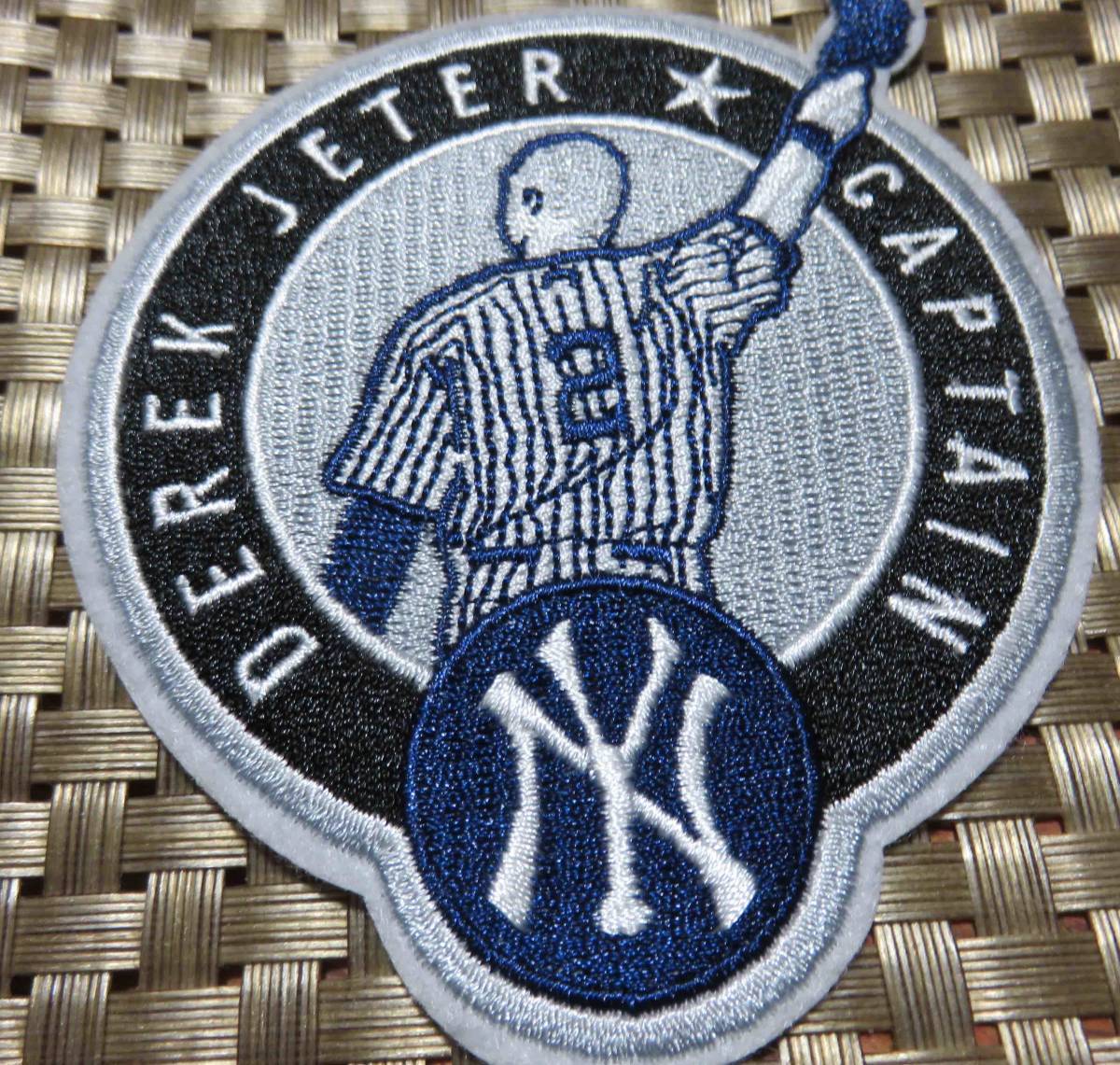 主将■紺白◆新品MLBデレク・ジーターDerek Jeterニューヨーク・ヤンキースNY　Yankees #２野球ベースボール刺繍ワッペン◆メジャーリーグ_画像9