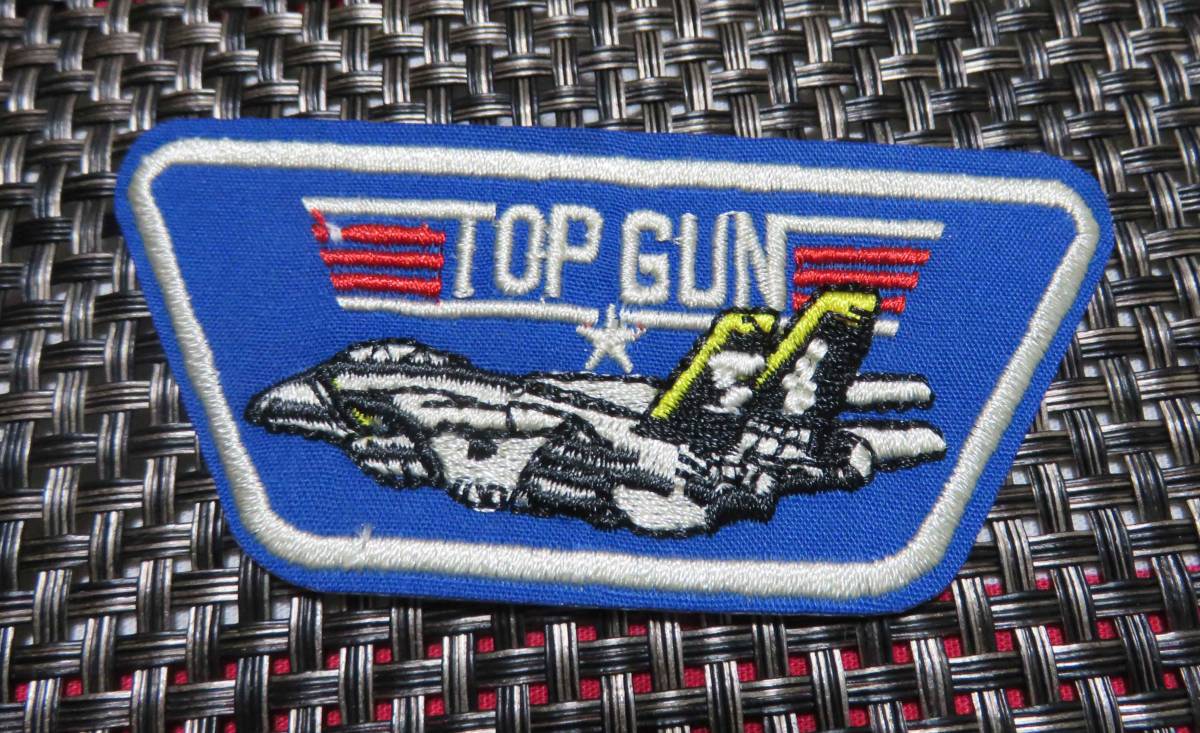 小型（青）◆新品未使用 トップガン Top Gun  戦闘機 パイロット 刺繍ワッペン （パッチ）◆アメリカ 映画 ムービー 海軍の画像9