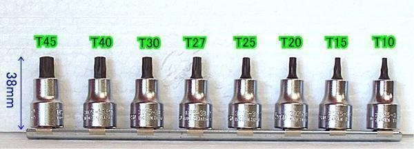 コーケン(Ko-ken) RS3025/8-L38 3/8”sq T型トルクスビットセット 代引発送不可 税込特価_画像1