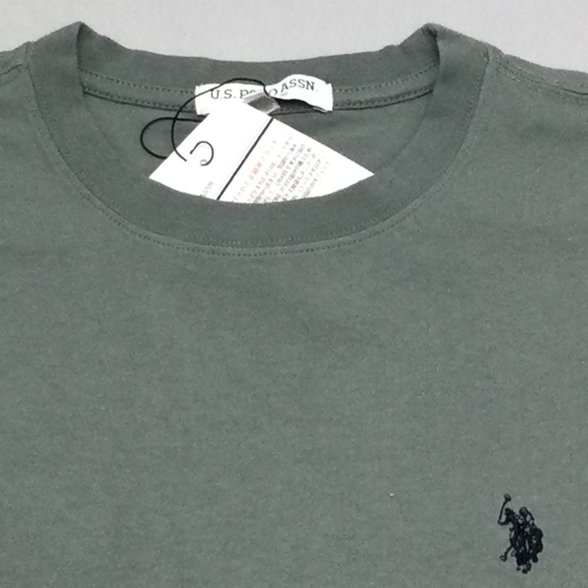 【送料無料】【新品】US.POLO.ASSN　メンズ半袖Tシャツ（コットン100％ ゆったりタイプ） 　M 　 サックス★12263_画像2