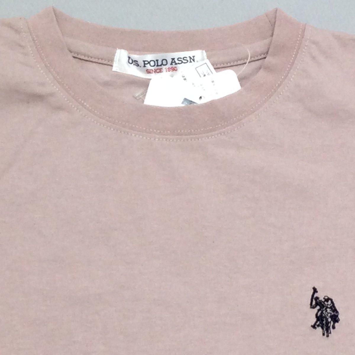 【送料無料】【新品】US.POLO.ASSN　レディース半袖Tシャツ（コットン100％）　　Ｍ　　 サーモンピンク★12243_画像4