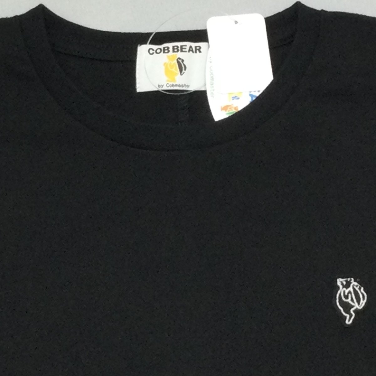 【送料無料】【新品】COB BEAR レディース半袖Tシャツ（コットン100％ ゆったりタイプ）　　L　　ブラック★CB21207_画像2