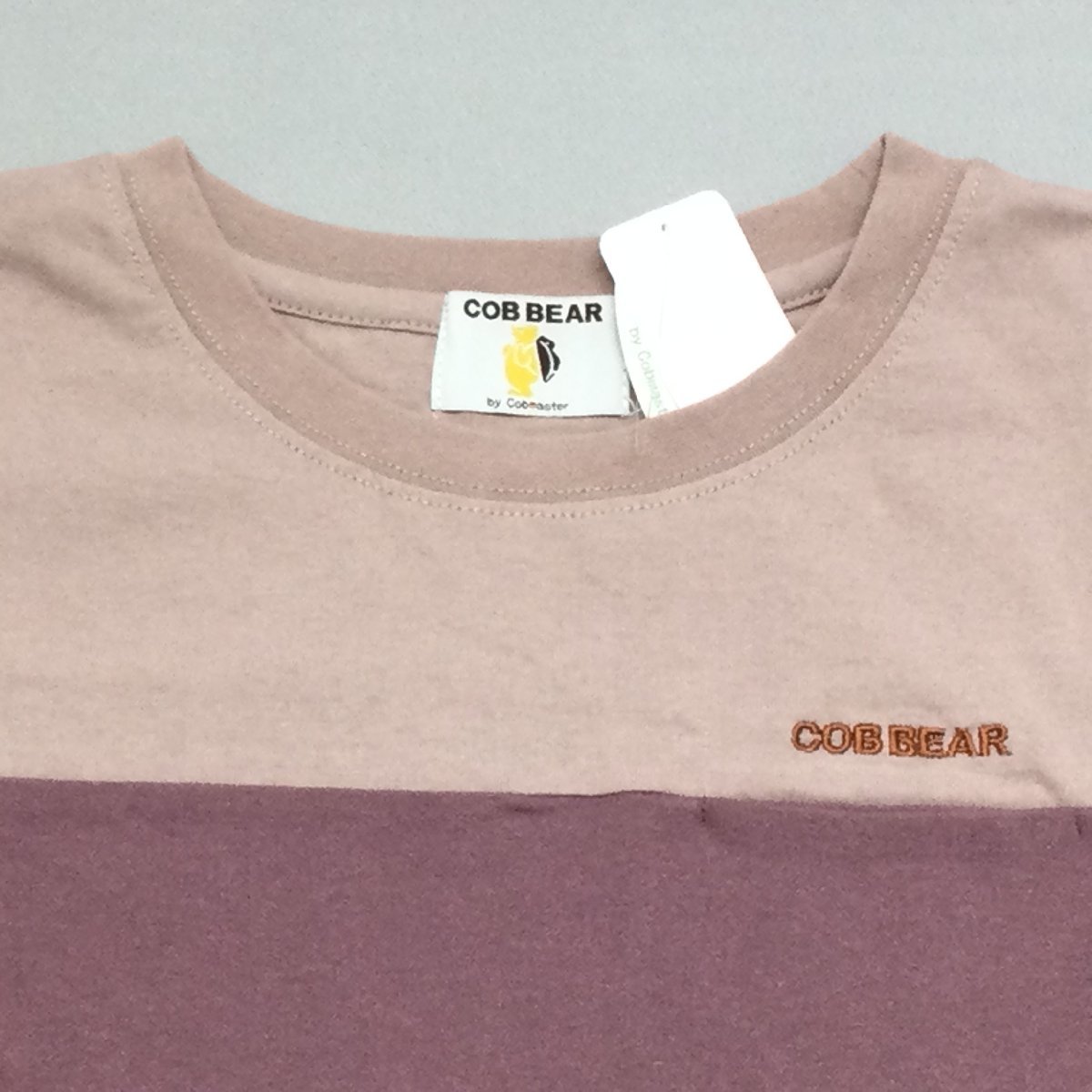 【送料無料】【新品】COB BEAR レディース半袖Tシャツ（コットン100％ ゆったりタイプ）　　M　　ローズ★CB22203_画像2