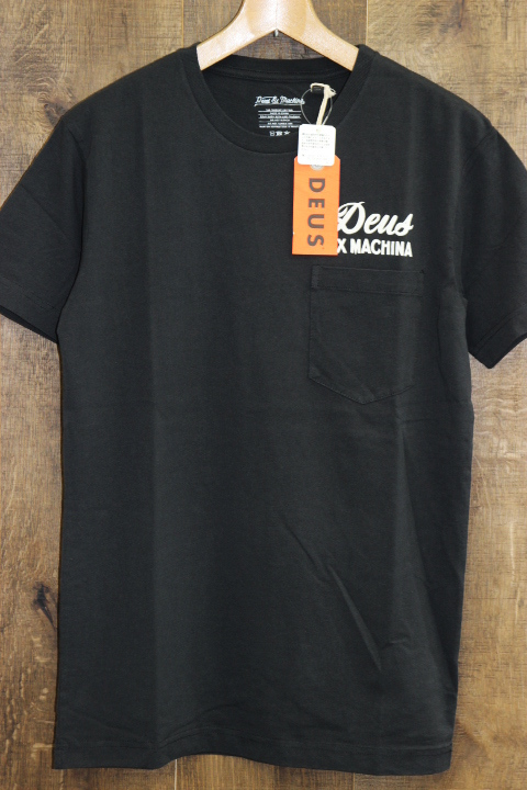 新品 DEUS EX MACHINA (デウス エクス マキナ) Canggu ADDRESS Tee / S / ブラック / ポケット Tシャツ_画像1