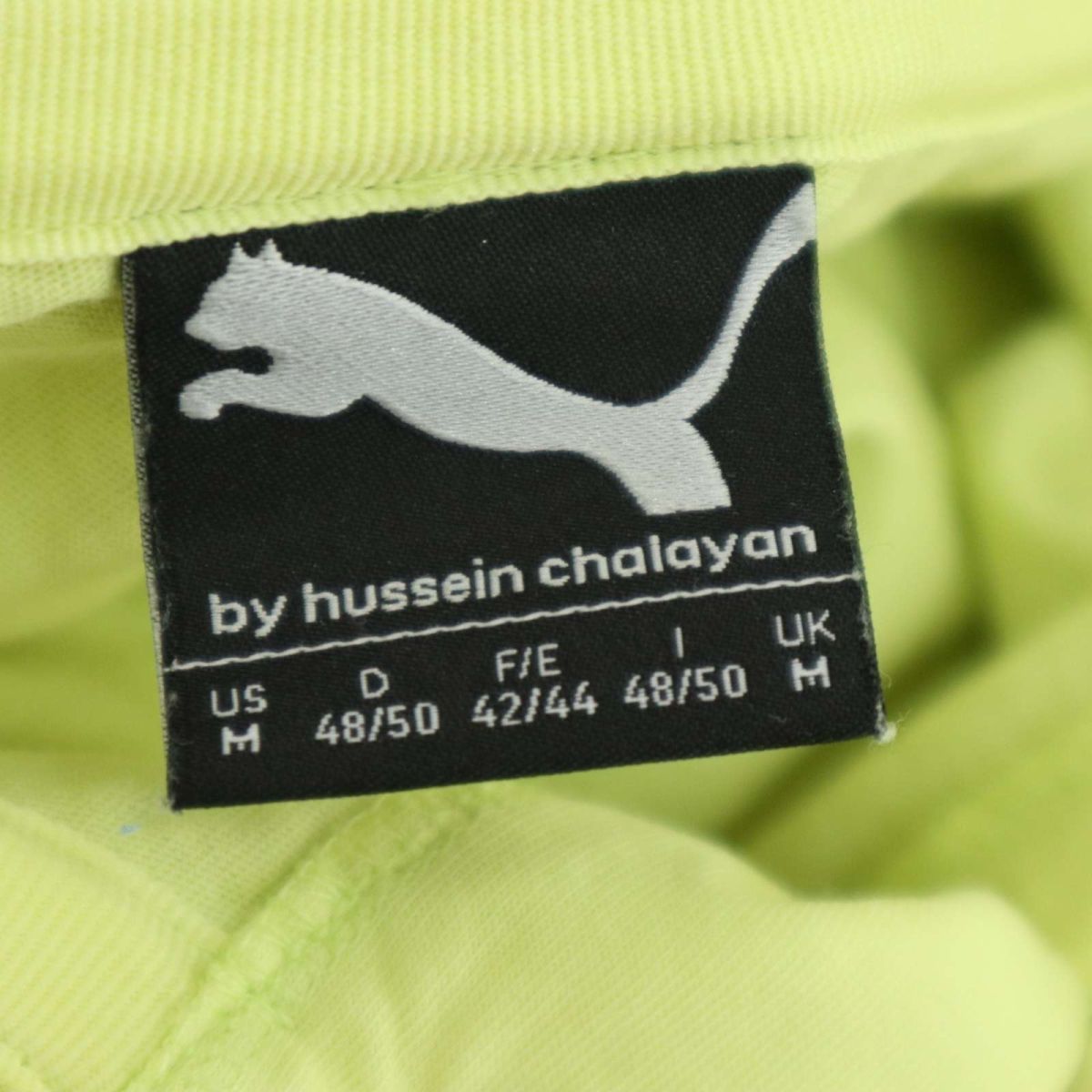 PUMA by hussein chalayan プーマ × フセインチャラヤン 春夏 メッシュ★ 切替 半袖 ポロシャツ Sz.M　メンズ　A3T05657_5#A_画像5