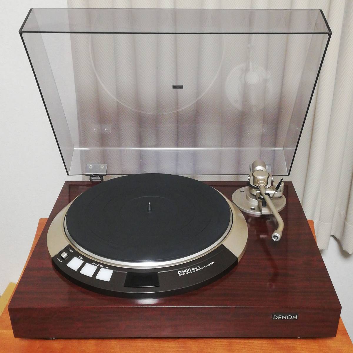  beautiful goods!! operation excellent DENON( Denon ten on ) DP-55M quartz lock installing manual Direct Drive record player made in Japan MADE IN JAPAN