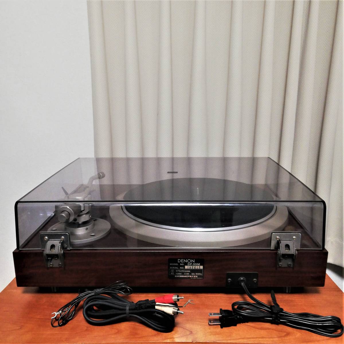  beautiful goods!! operation excellent DENON( Denon ten on ) DP-55M quartz lock installing manual Direct Drive record player made in Japan MADE IN JAPAN