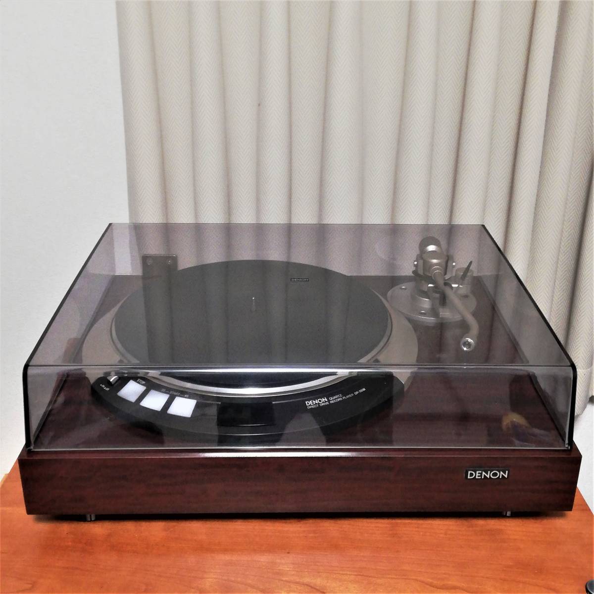  beautiful goods!! operation excellent DENON( Denon ten on ) DP-55M quartz lock installing manual Direct Drive record player made in Japan MADE IN JAPAN