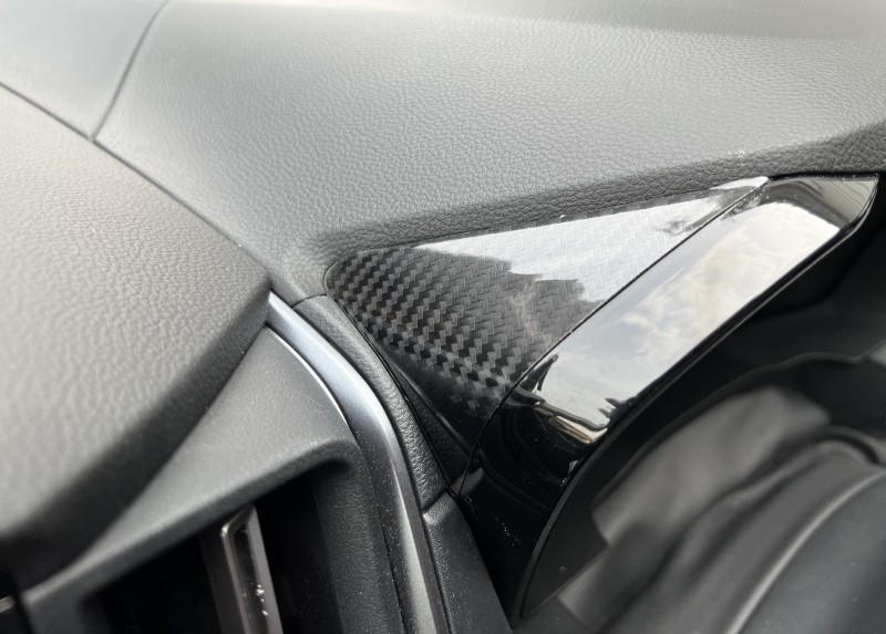 スバル　WRX S4 VBH　メーターサイドカバー　５Dカーボン調ブラック　車種別カット済みステッカー専門店ｆｚ　_画像3