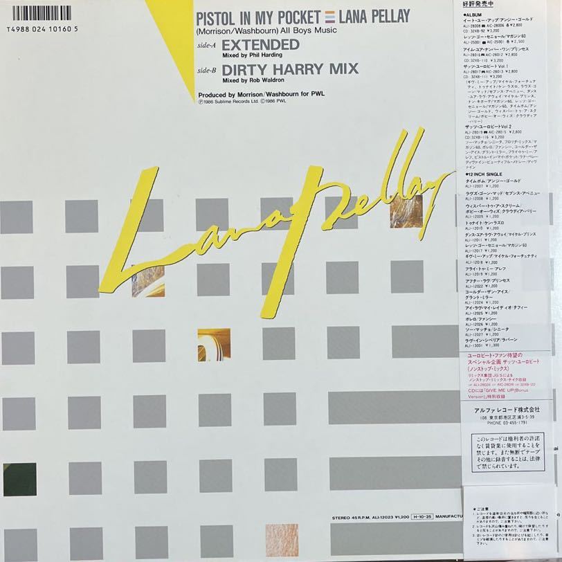 LP■12inch /NEWWAVE/Alan Pillay/Pistol In My Pocket/帯付 Obi/美品美盤/ピストル・イン・マイ・ポケット_画像2