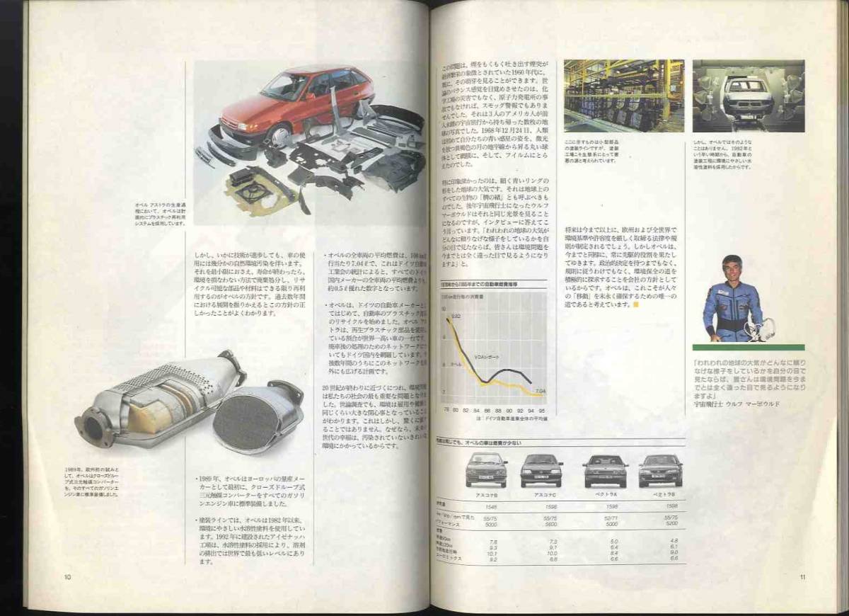 [b5812]1996 year Initiatives for the Environment ( Opel. environment protection to taking . collection .. summarize . wide . booklet ): Japanese edition 