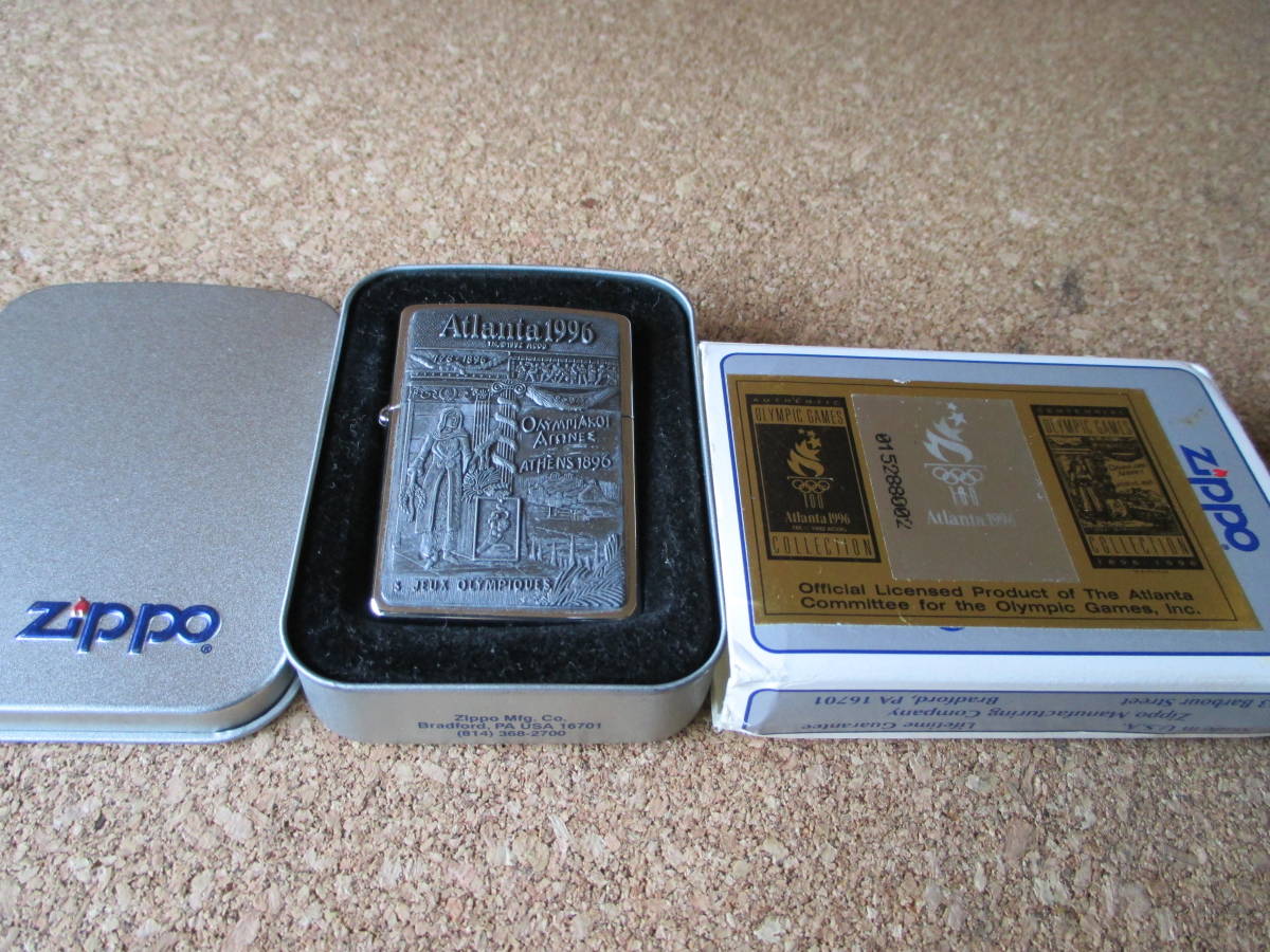 ZIPPO [ATLANTA OLYMPIC GAMES 1996a tiger nta Olympic . wheel ]1996 year 5 month manufacture mo is medo* have oil lighter Zippo - waste version ultra rare 