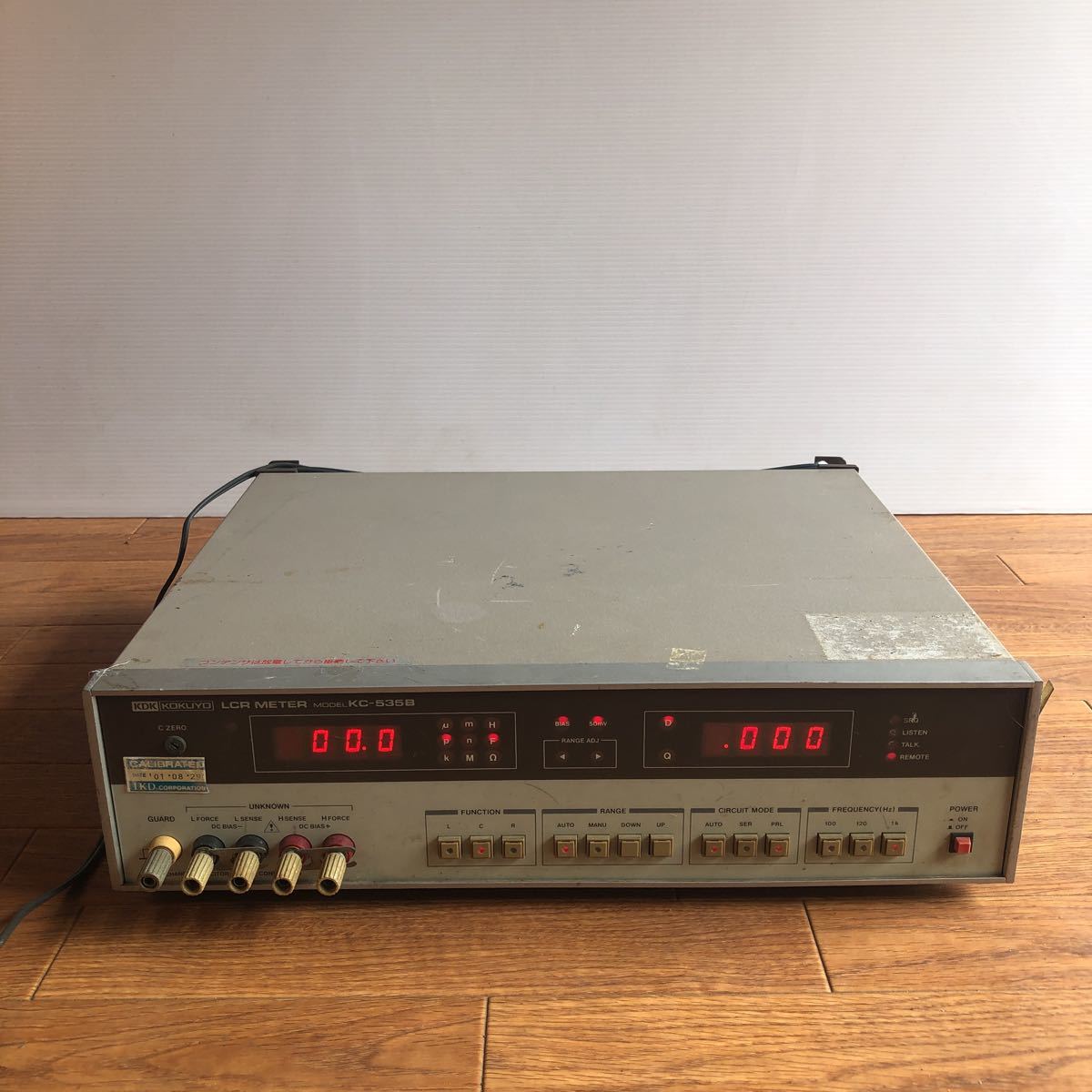 Yahoo!オークション - KDK / KOKUYO LCR METER KC-535B / 國洋 Yahoo!オークション - KDK / KOKUYO LCR METER KC-535B / 國洋