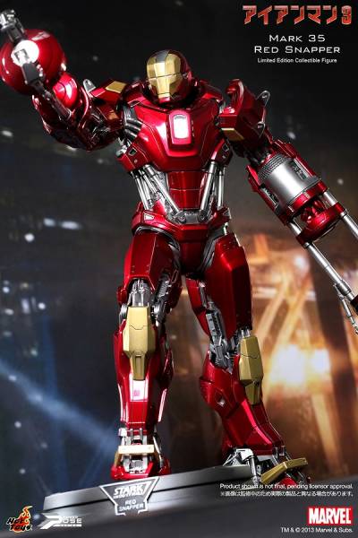 ホットトイズ パワー・ポーズ・アイアンマン・マーク35 レッド ホットトイズ パワー・ポーズ・アイアンマン・マーク35 レッド