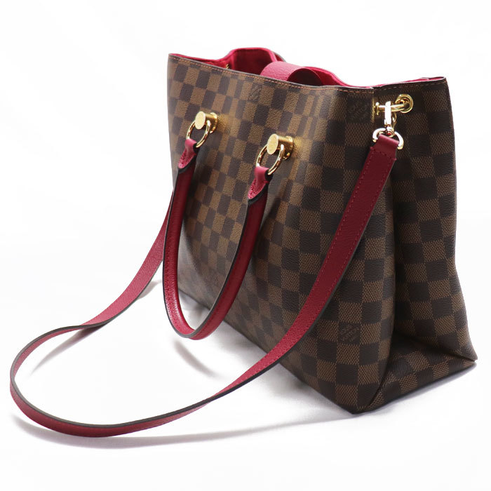 LOUIS VUITTON ルイ・ヴィトン LVリバーサイド 2Wayショルダーバッグ ダミエ ブラウン リドゥヴァン N40052 レディース 中古_画像2