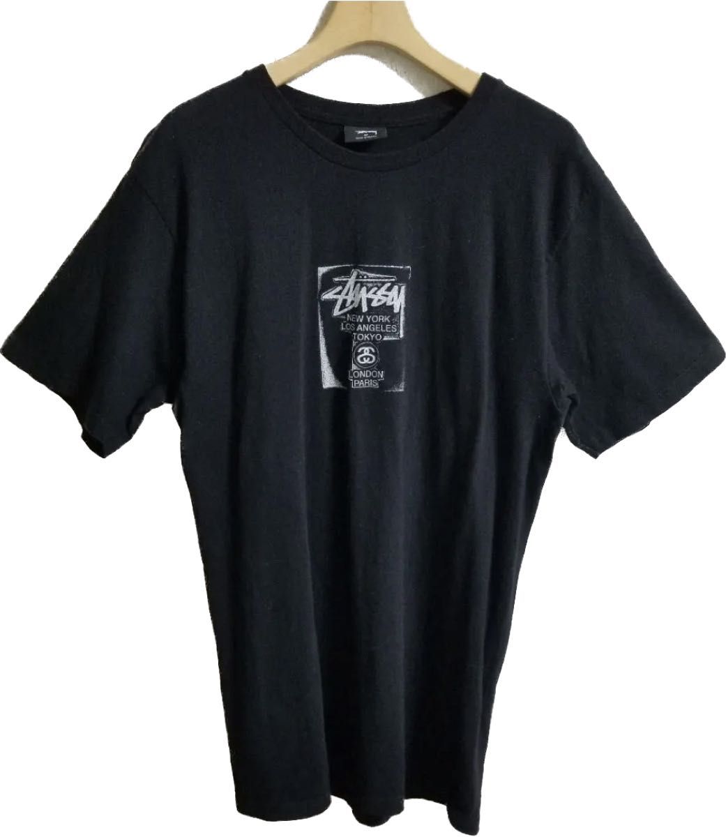 STUSSY　ステューシー　Tシャツ　シャネルロゴ　ワールドツアー　プリント