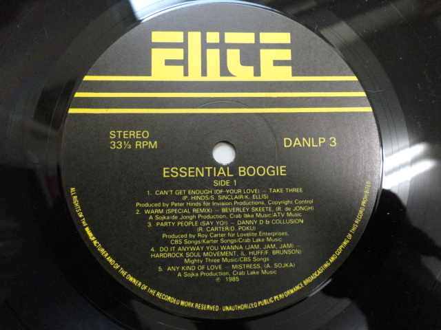 VA - Essential Boogie 名曲DISCOコンピ Beverley Skeete / Danny D. & Collusion / Take Three / Keni Stevens / Sahara / Strike One_画像3
