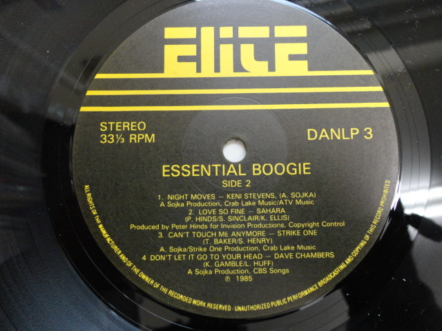 VA - Essential Boogie 名曲DISCOコンピ Beverley Skeete / Danny D. & Collusion / Take Three / Keni Stevens / Sahara / Strike One_画像4