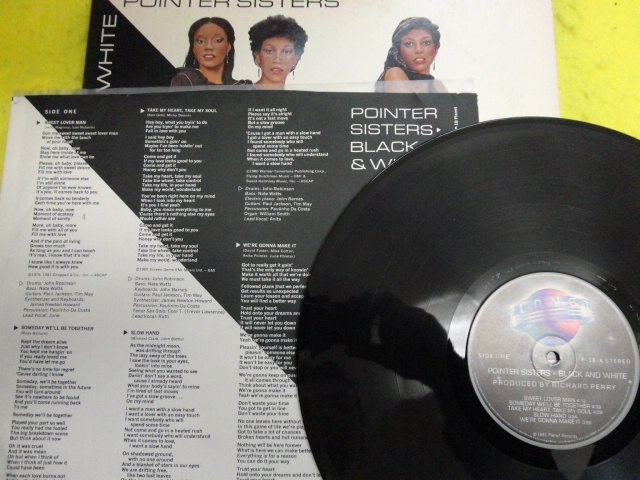 Pointer Sisters Black & White オリジナル原盤 USLP POP SOUL 名盤 Sweet Lover Man / Someday We'll Be Together 収録　視聴_画像3