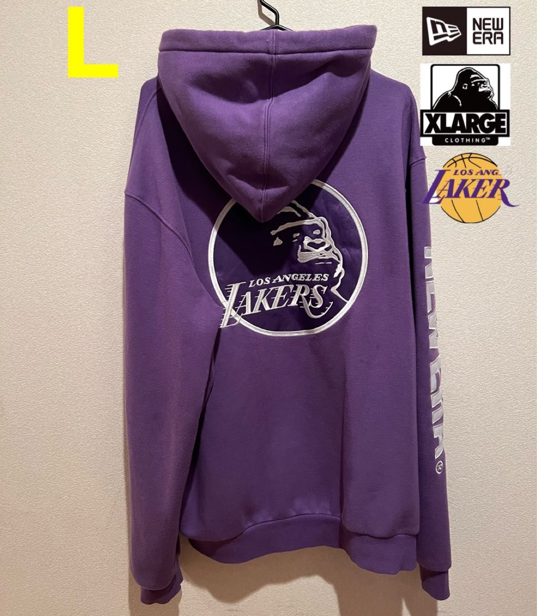 X-LARGE×Lakers×New Era コラボパーカー|PayPayフリマ