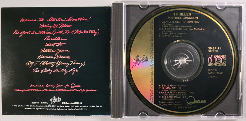 CD) ※金レーベル Michael Jackson 『Thriller』 国内盤 35・8P CD) ※金レーベル Michael Jackson 『Thriller』 国内盤 35・8P