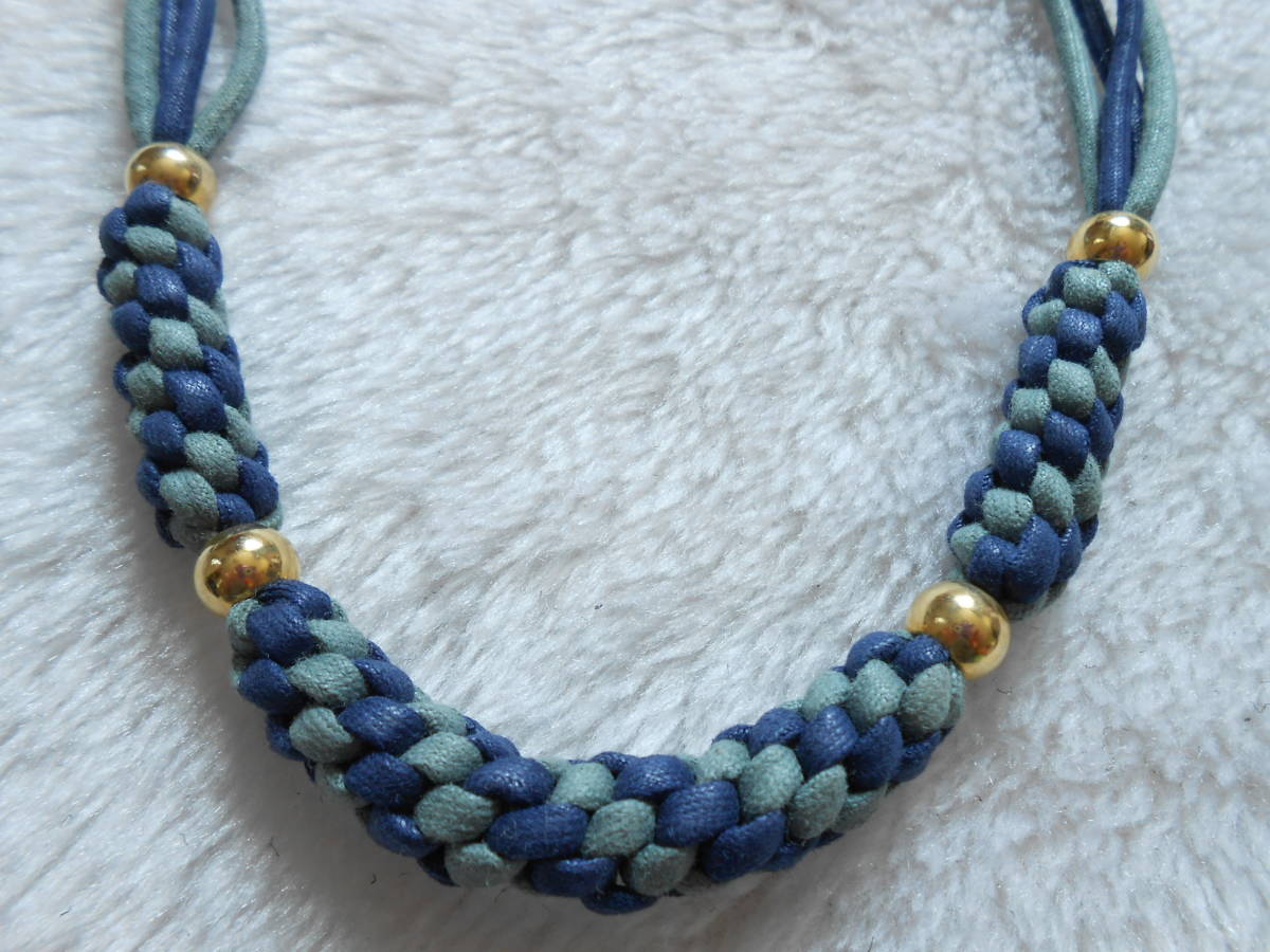  hand made braided cord choker 