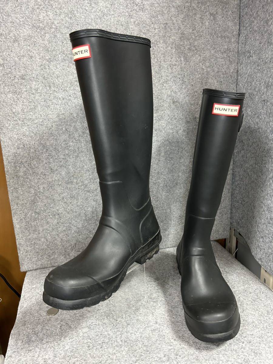 Yahoo!オークション - 27～27.5㎝☆美品 HUNTERメンズレインブーツUK...