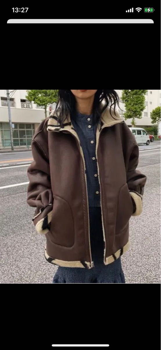 Ameri VINTAGE 2way リバーシブルボアジャケット