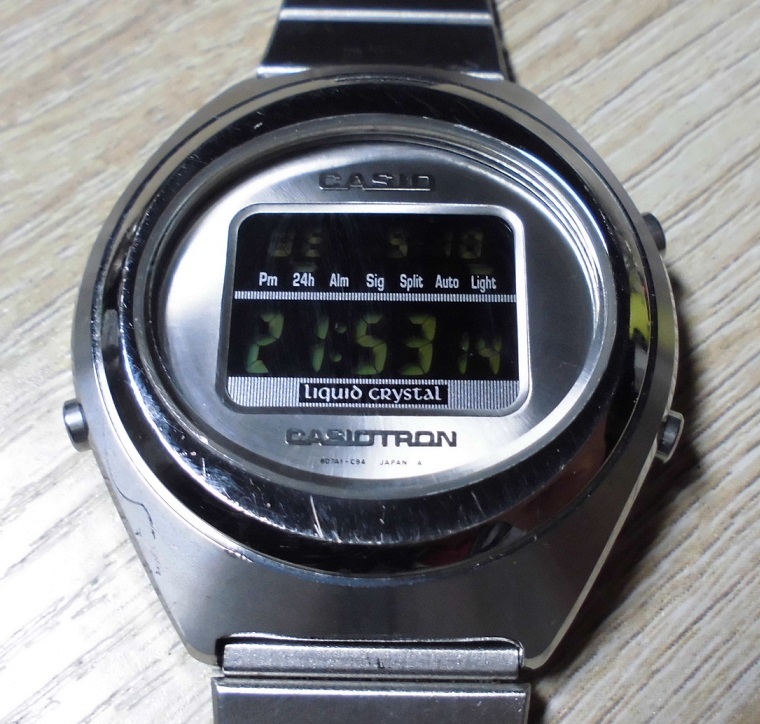 大人気 銀色 リキッドクリスタル アストロノックス TRN-120 復刻カシオ