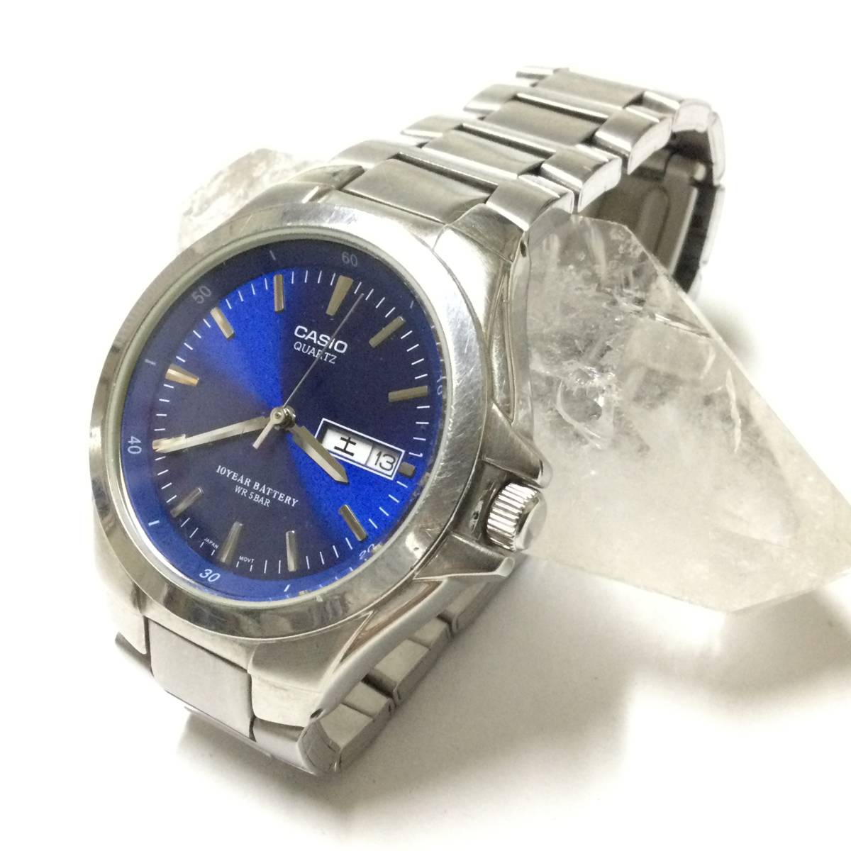 【中古、稼働品】カシオ CASIO 3716 MTP-1228DJ カレンダー付き メンズ腕時計 アナログウォッチ_画像2