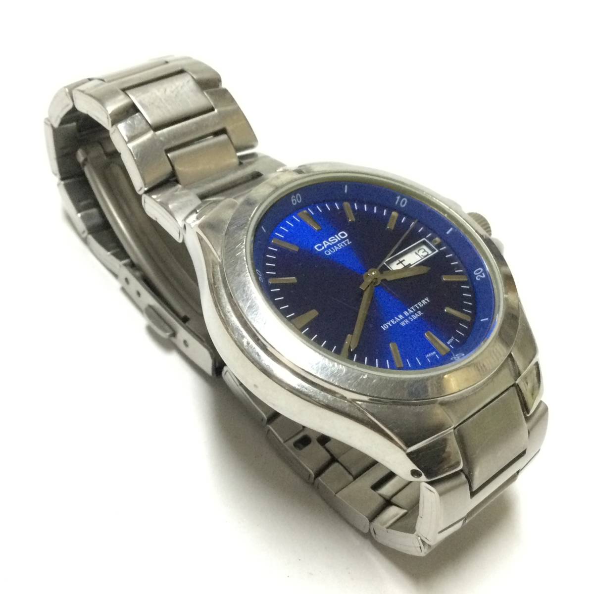【中古、稼働品】カシオ CASIO 3716 MTP-1228DJ カレンダー付き メンズ腕時計 アナログウォッチ_画像3