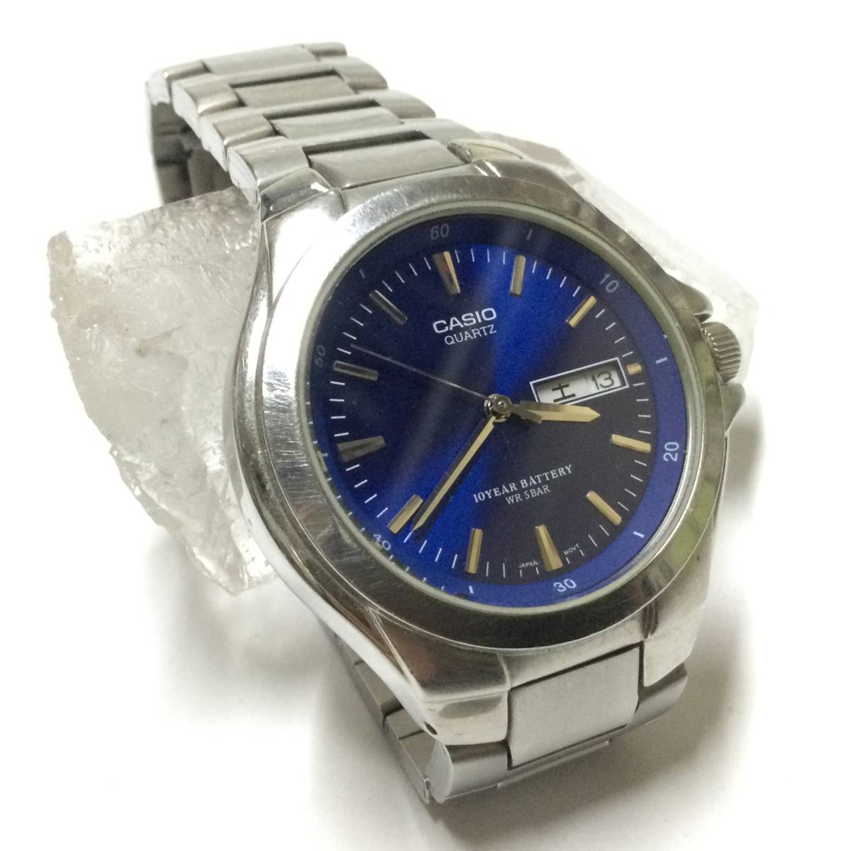 【中古、稼働品】カシオ CASIO 3716 MTP-1228DJ カレンダー付き メンズ腕時計 アナログウォッチ_画像1