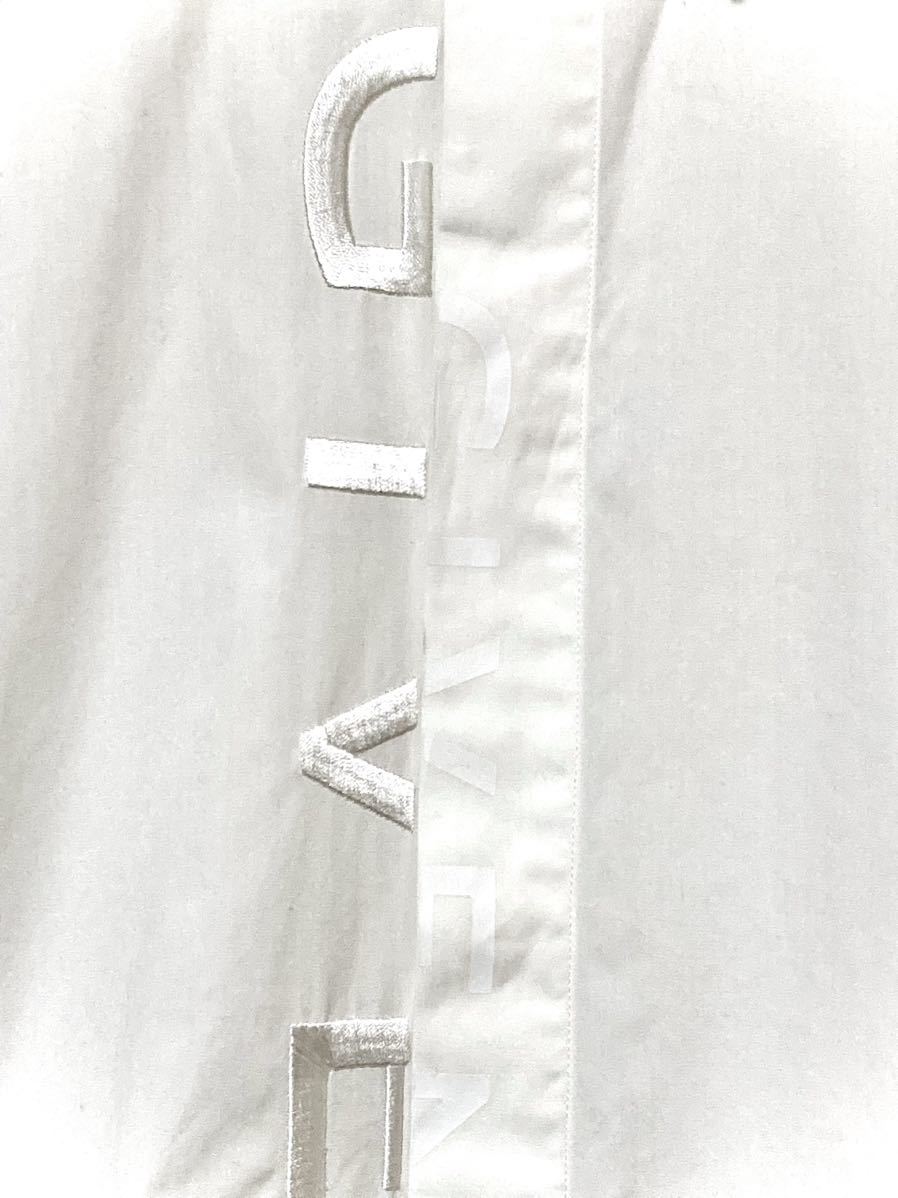 ジバンシィ ジバンシー 刺繍ロゴ メンズ シャツ ホワイト 白 givenchy