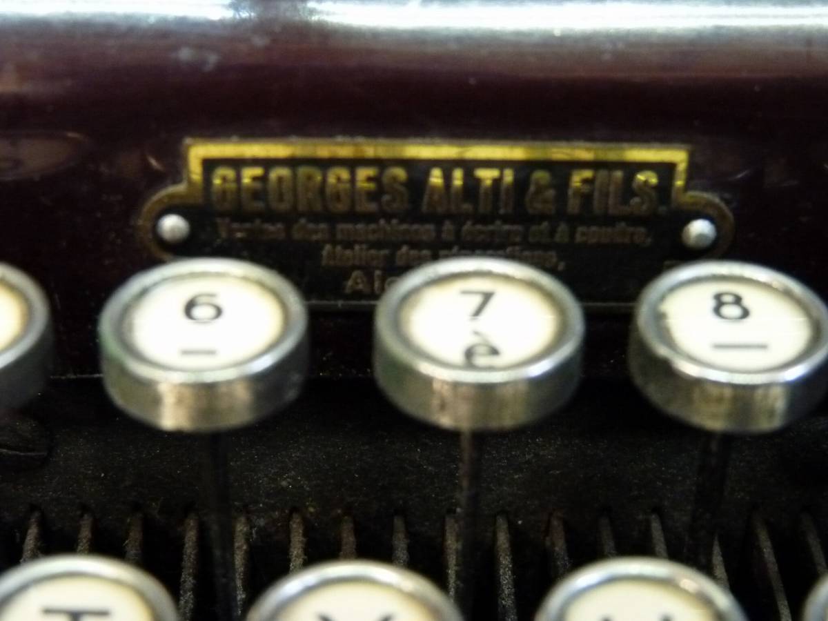 （Nz05576）フランス語配置 TRIUMPH norm トライアンフ ノーム アンティーク タイプライター 1930年代？ norm 6 の画像9