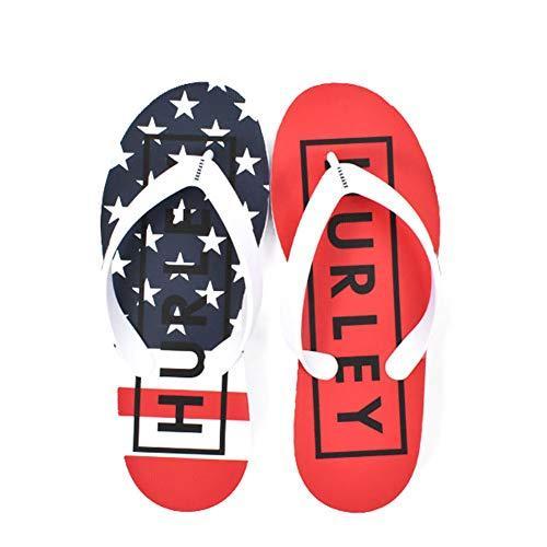 USA購入【Hurley】 ハーレー アメリカ星条旗デザイン ビーチサンダル US 6.0インチ 24.0cm 新品未使用_画像1