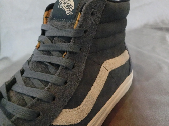 USA購入 超レア 海外限定 珍しいかかと部分ジップデザイン スウェード&レザー仕様 バンズ【Vans】 【SK8-Hi Zip DX】23.5㌢ 新品未使用_画像6