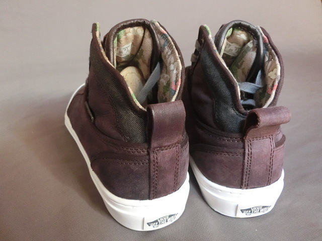 USA購入 日本市場ではなかなか見かけないデザイン ヌバックレザー素材仕様 バンズ【Vans】アロマー【Alomar】25.0㌢ブラウン 新品未使用_画像6