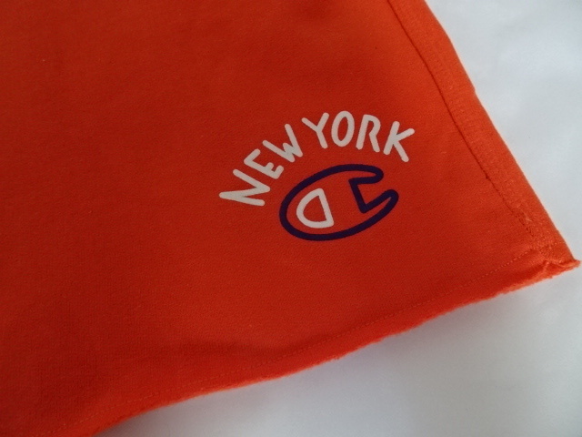 *USA покупка популярный тренировочный бренд Champion [Champion] простой [NEWYORK] Logo принт ввод тренировочный шорты US L orange 