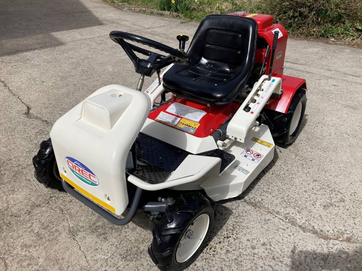 ★マニュアル車・良品★ オーレック OREC 乗用草刈機 ラビットモア RM82B 刈幅85cm 12馬力 状態良好 青森発 発送可能