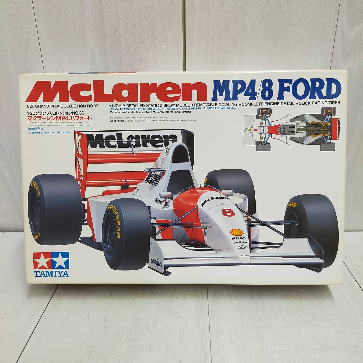 希少 未組立 TAMIYA McLaren MP4/8 FORD 20039 グレードアップ