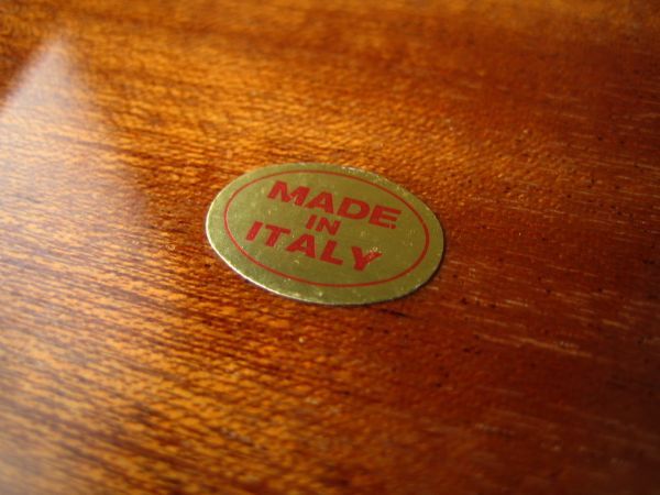 イタリア製 象嵌 トレイ 花柄 お盆 ITALY アンティーク USED レトロ_画像5