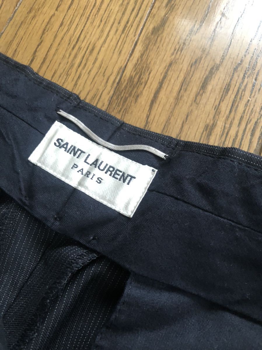 saint Laurent paris 13aw ピンストライプスーツ　セットアップ　元ディオールオムと現セリーヌのデザイナーであるエディスリマンの作品_画像5