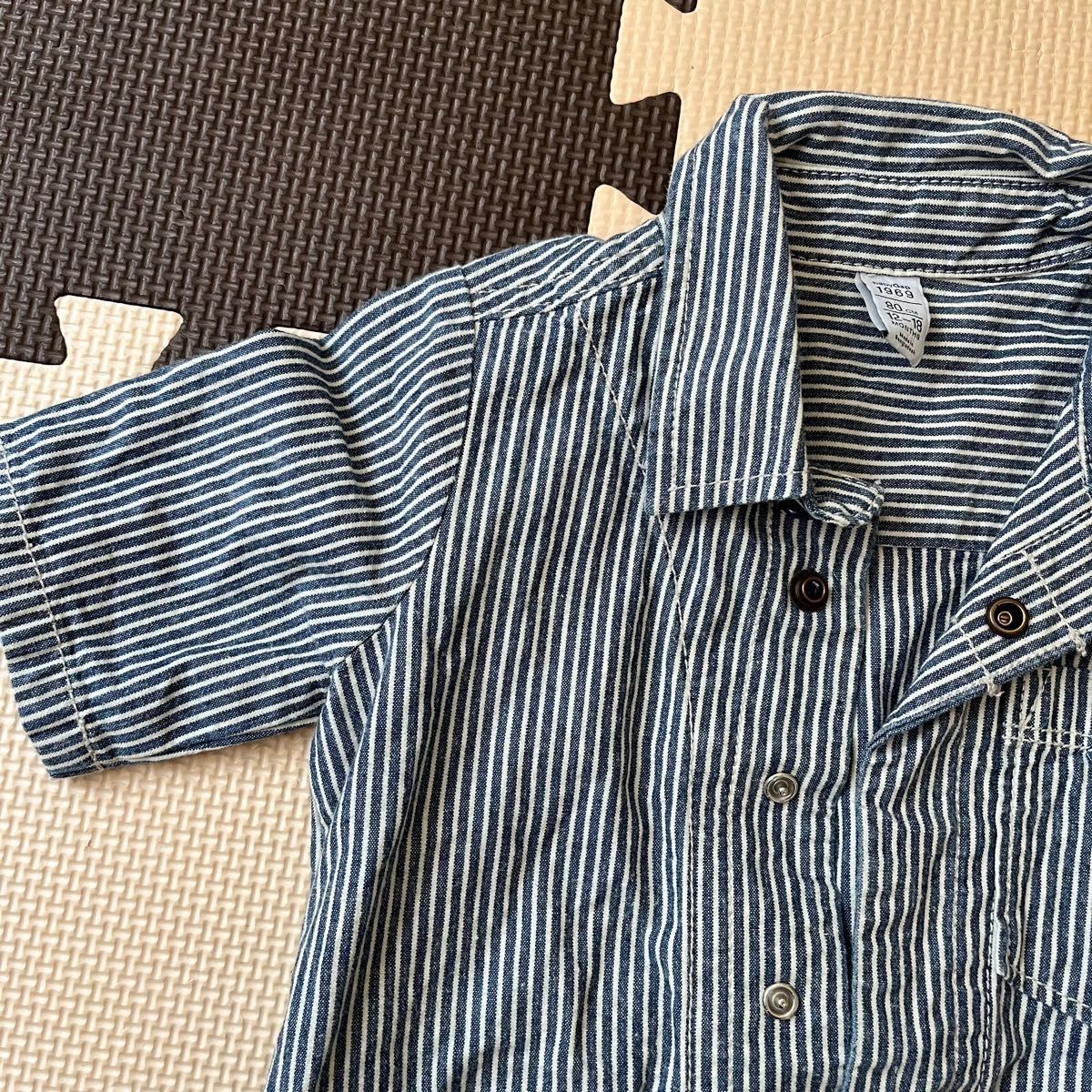 ベビーギャップ GAP つなぎ ロンパース 夏 半袖 babyGap カバーオール