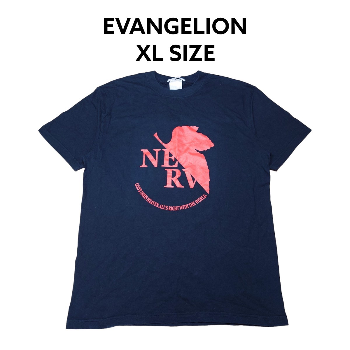 激レア　新世紀エヴァンゲリオン　NERV　ビッグプリントTシャツ　XLビッグサイズ