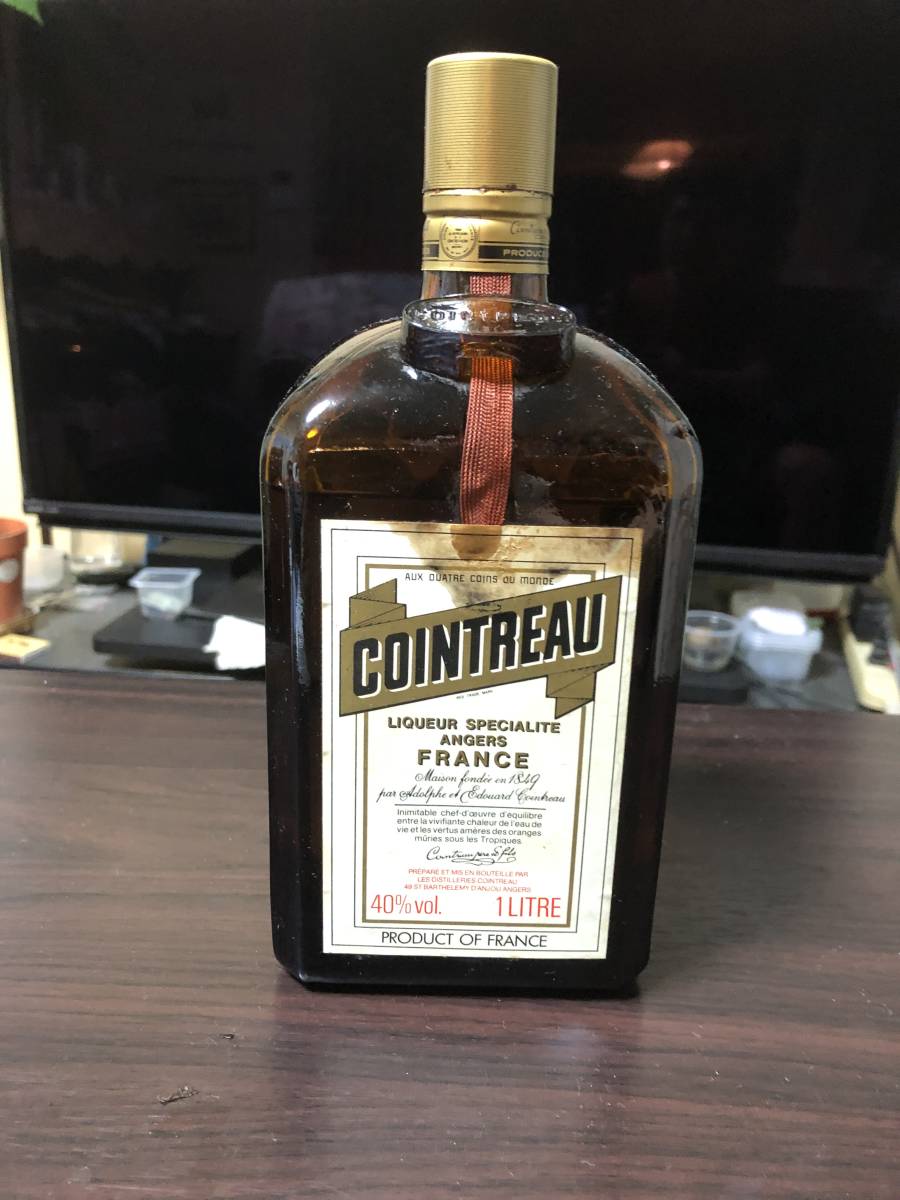 オールドボトルコアントロー1000ml Yahoo!オークション - 送料・税込/1本限り古酒未開栓レア品