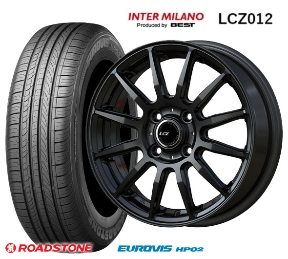 4本SET INTER MILANO LCZ012 ロードストーン EUROVIS HP02 165/55R15インチ MK53系 スペーシア ギア ベース MRワゴン アルト ワークス