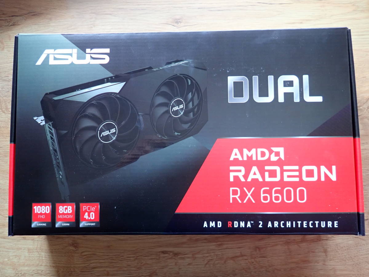 【ASUS】AMD RADEON DUAL RX 6600 8G_画像1