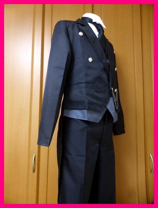 送料無料 黒執事 セバスチャン ・コスプレ衣装4点セット ジャケットメンズS/M ミカエリス燕尾服 ハロウィン仮装 男性パンツシャツタイ|PayPayフリマ ハロウィンコミケディズニー仮装等*黒執事セバスチャン*ウィッグ燕尾服*ベスト2着