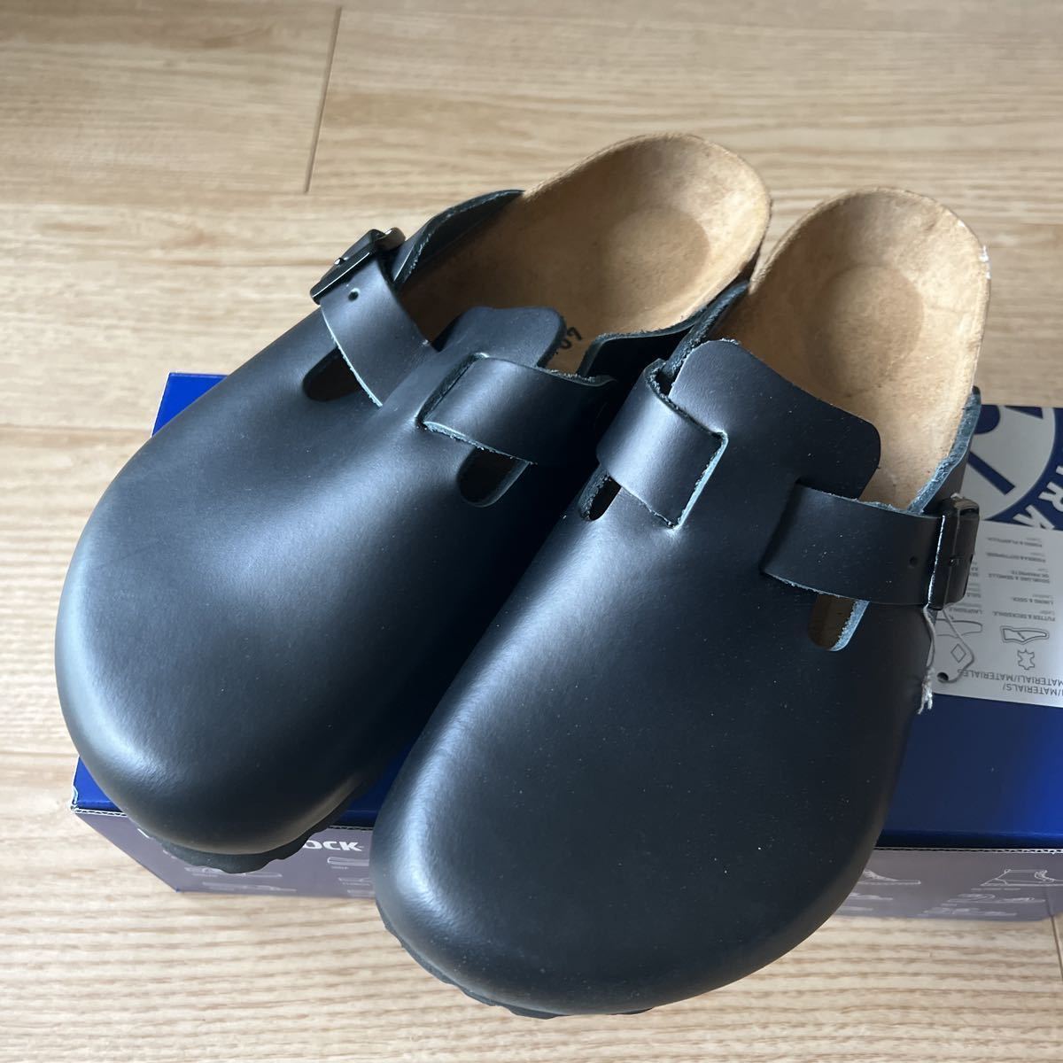 競売 BOSTON サンダル BIRKENSTOCK レザー ボストン Boston